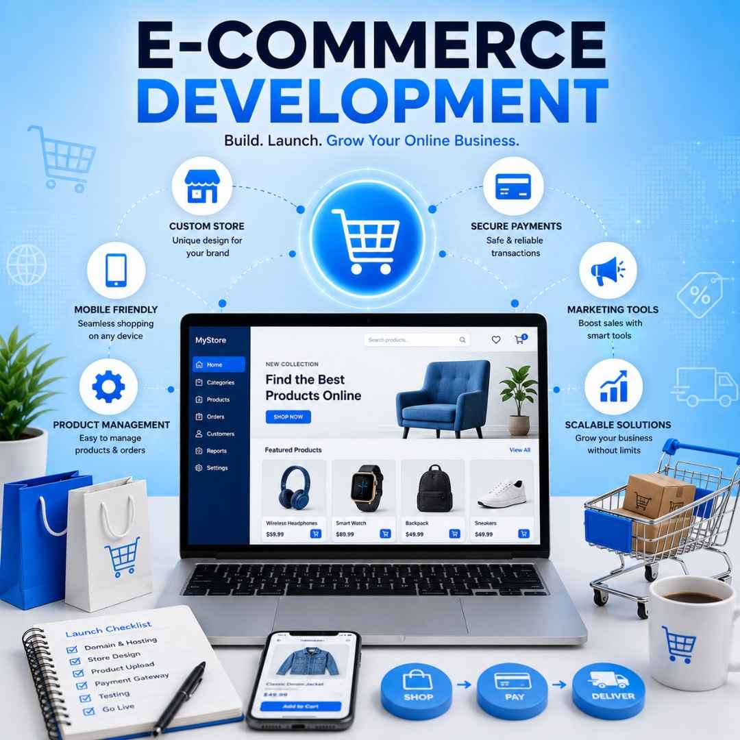 E-commerce Development mockup