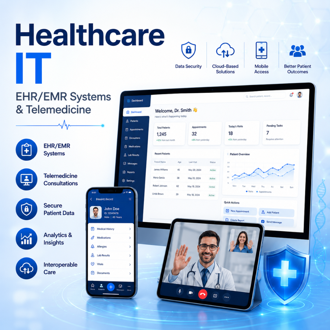 Healthcare IT (EHR/EMR Systems & Telemedicine)